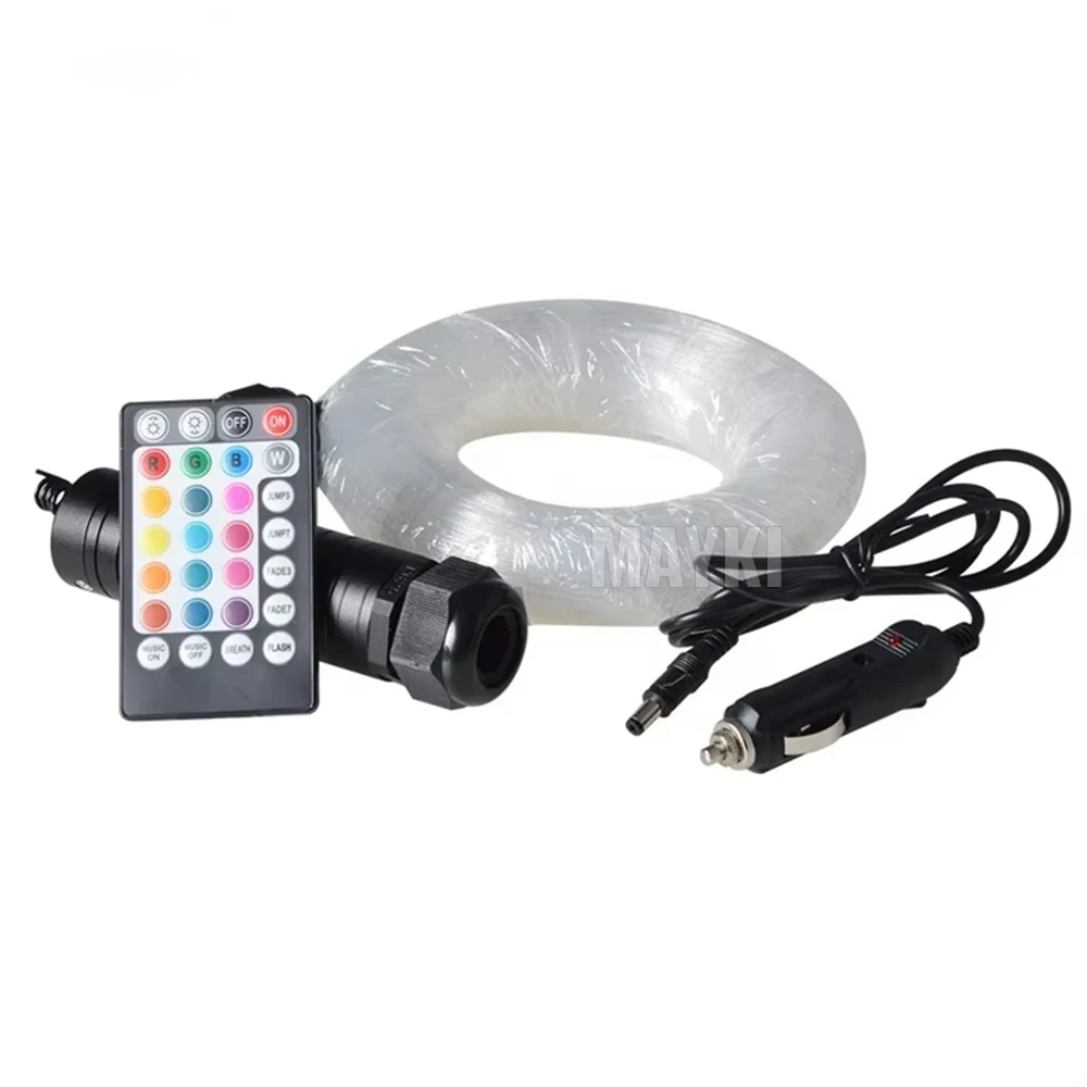 APP Remote Controller RGB Fiber Optic Car Roof Light with 400 550 Strands Optical Fiber for Starry Sky Car