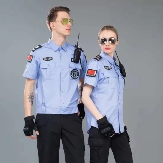 
summer private security dress shirt and pant sets police security guards uniform cheap 
