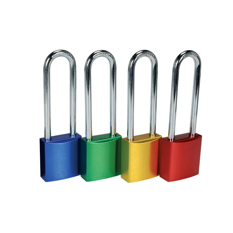 Industrial Security 25mm 38mm 76mm Aluminum Color Steel Shackle Solid Tagout Padlock