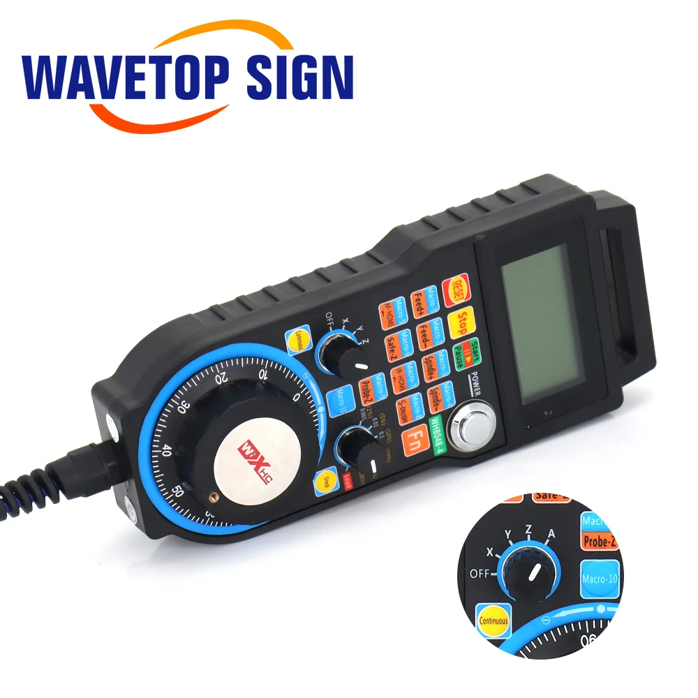  Wavetopsign XHC LHB04B 4 оси Mach3 проводной MPG кулон руль числового программного управления для ЧПУ маршрут гравировальный