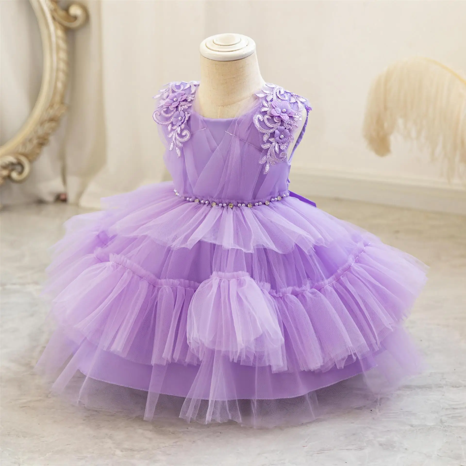 2 Year Old Girl Fancy Baby Girl Dresses Party Dress Kids Flower Girl Birthday Dress