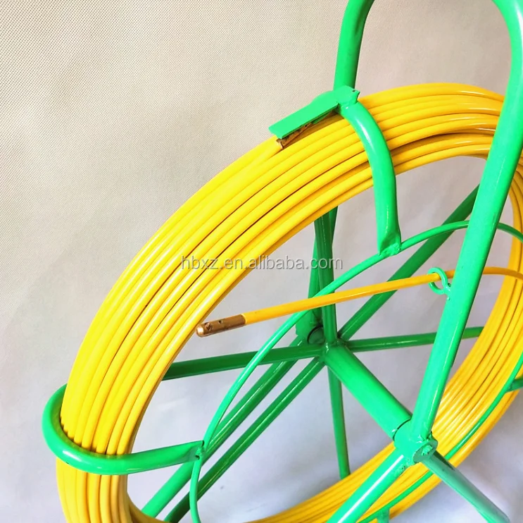 11mm 300m FRP duct rodder Cable Threading Device Fiberglass Push Pull Rod