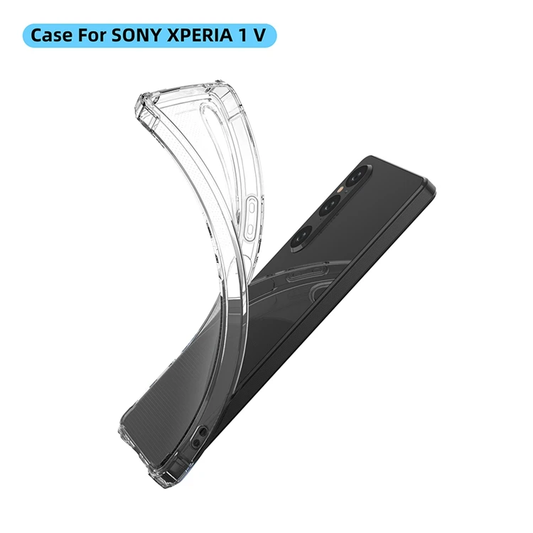 Factory price 1.5mm Transparent Grade drop proof tpu Mobile Phone Bags & Cases for Sony Xperia 1 V 2023 5 V 1 V 10 phone case