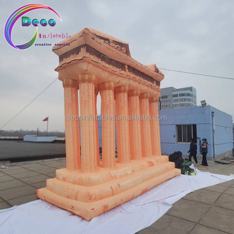 Simulated Building Large Inflatables Greek Temple Decor