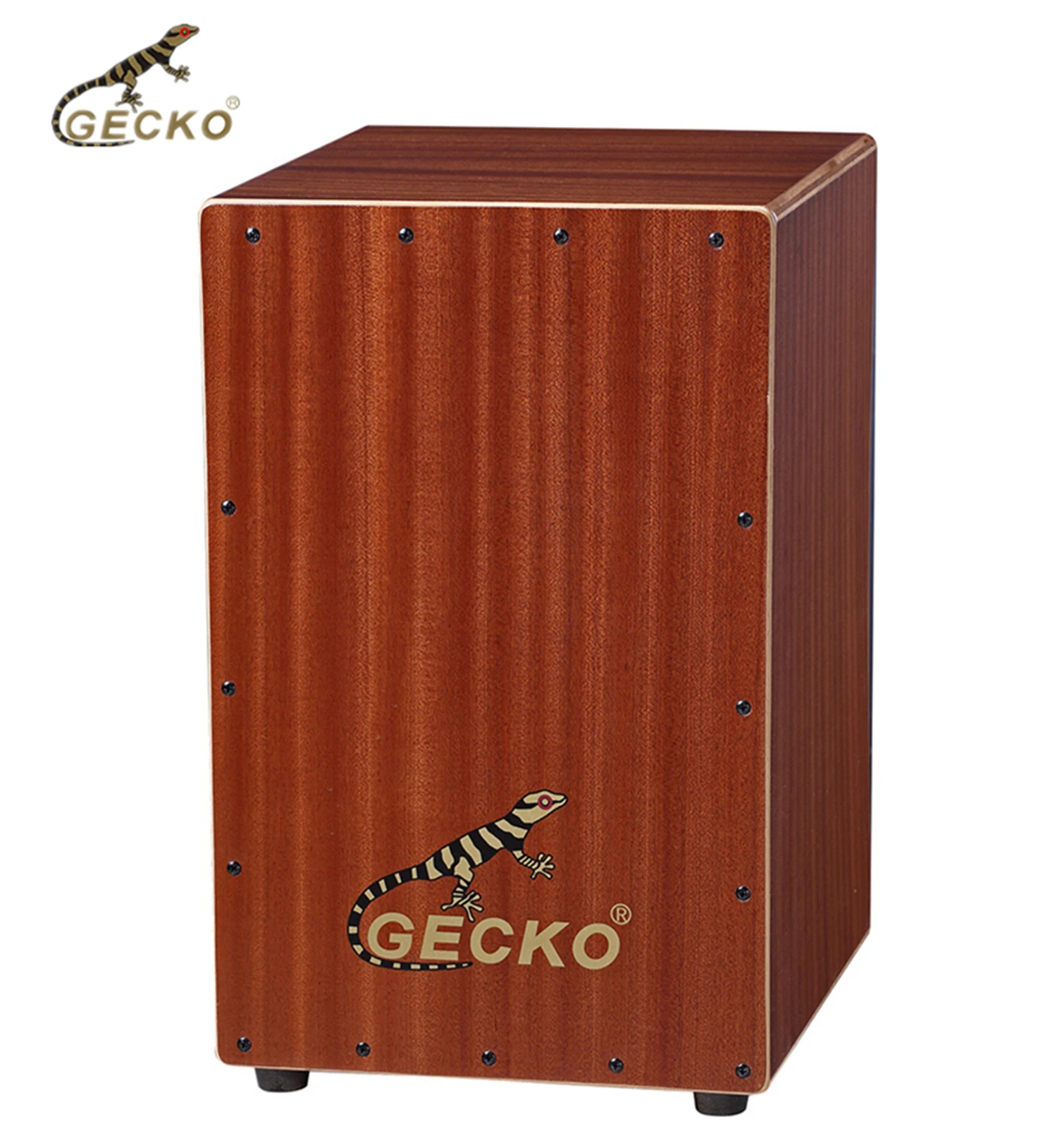 GECKO CL24 Cajon box drum Wholesale price slap box natural Sapele wood steel string cajon drum for entertainment