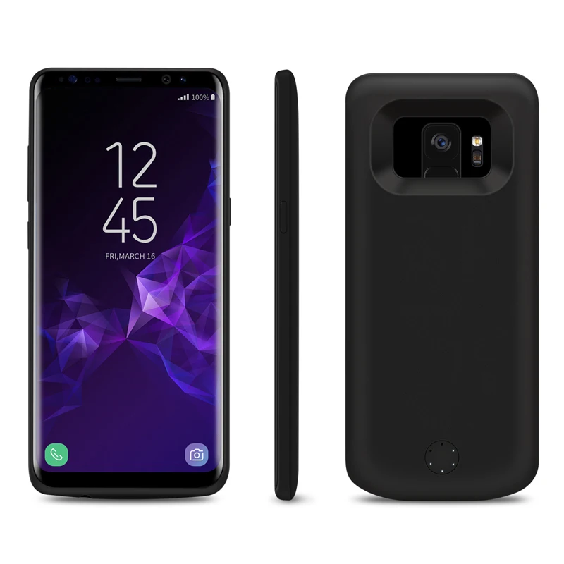 
Factory direct sales high capacity black case cover portable battery case power bank For Samsung Galaxy S9 