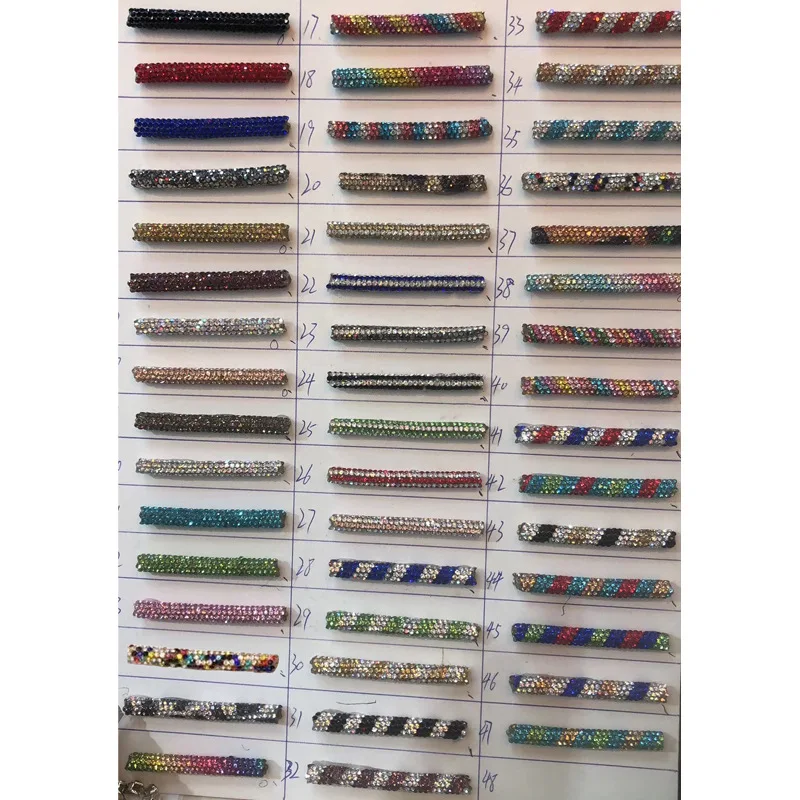 Yantuo Crystal 120/6 mm crystal rhinestone shoe laces rope trim chain garment accessory bling rhinestones for shoe laces