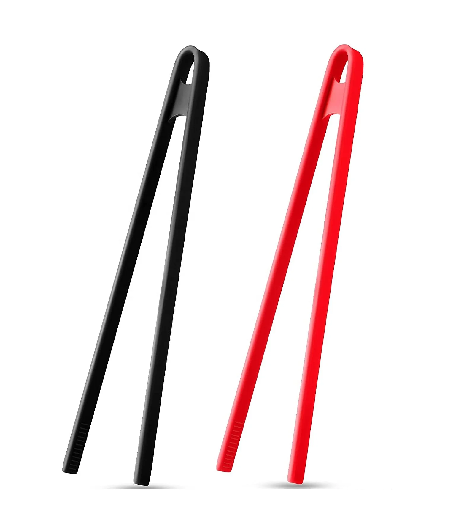 Rubber Tongs Kitchen Long Mini Tongs Ice Toast Food Stick Trivet Barbecue Tongs Factory Custom Silicone Customized Utensils