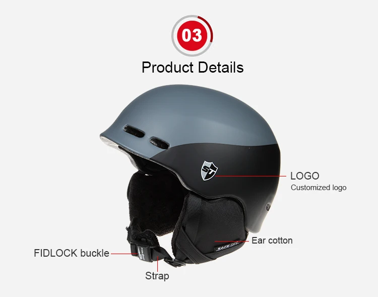 Custom High impact-resistant PC+EPS group walkie-talkie snow ski Helmet speakers bluetooth for helmet 2022