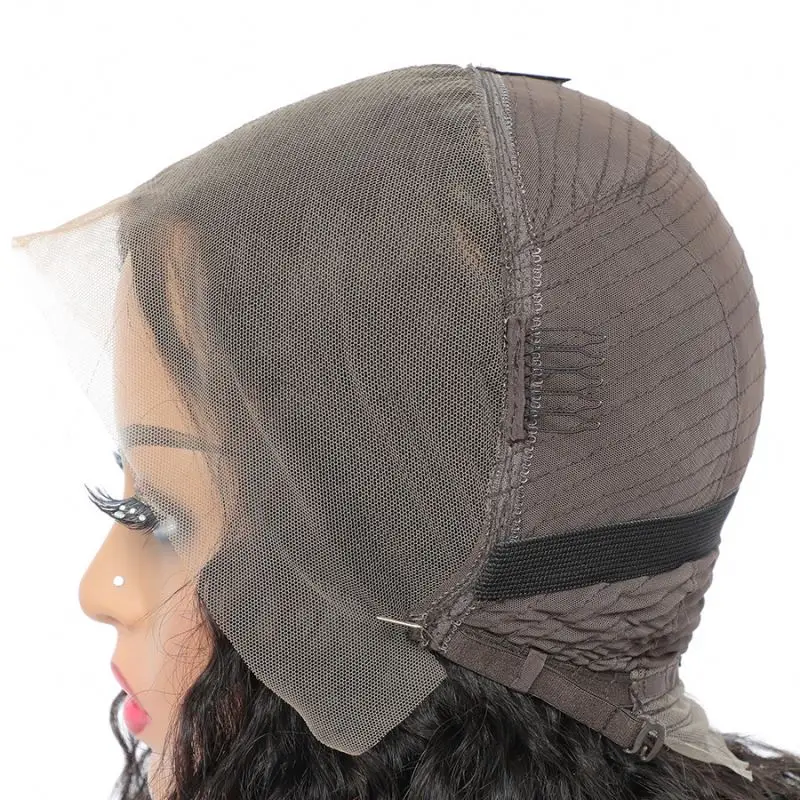 Density Curly Human Hair Trending Hair Women Cheapest Top Seller Highlights With Heat Resistant 360 Lace Closure Deepwave Wig