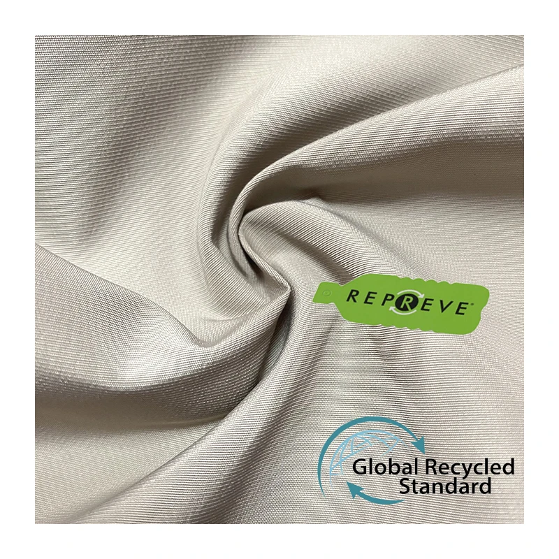Eco-friendly Recycled Fabric Made Recycled Plastic Bottles Rpet Memory Fabric Repreve Recycled Polyester Fabric For Short