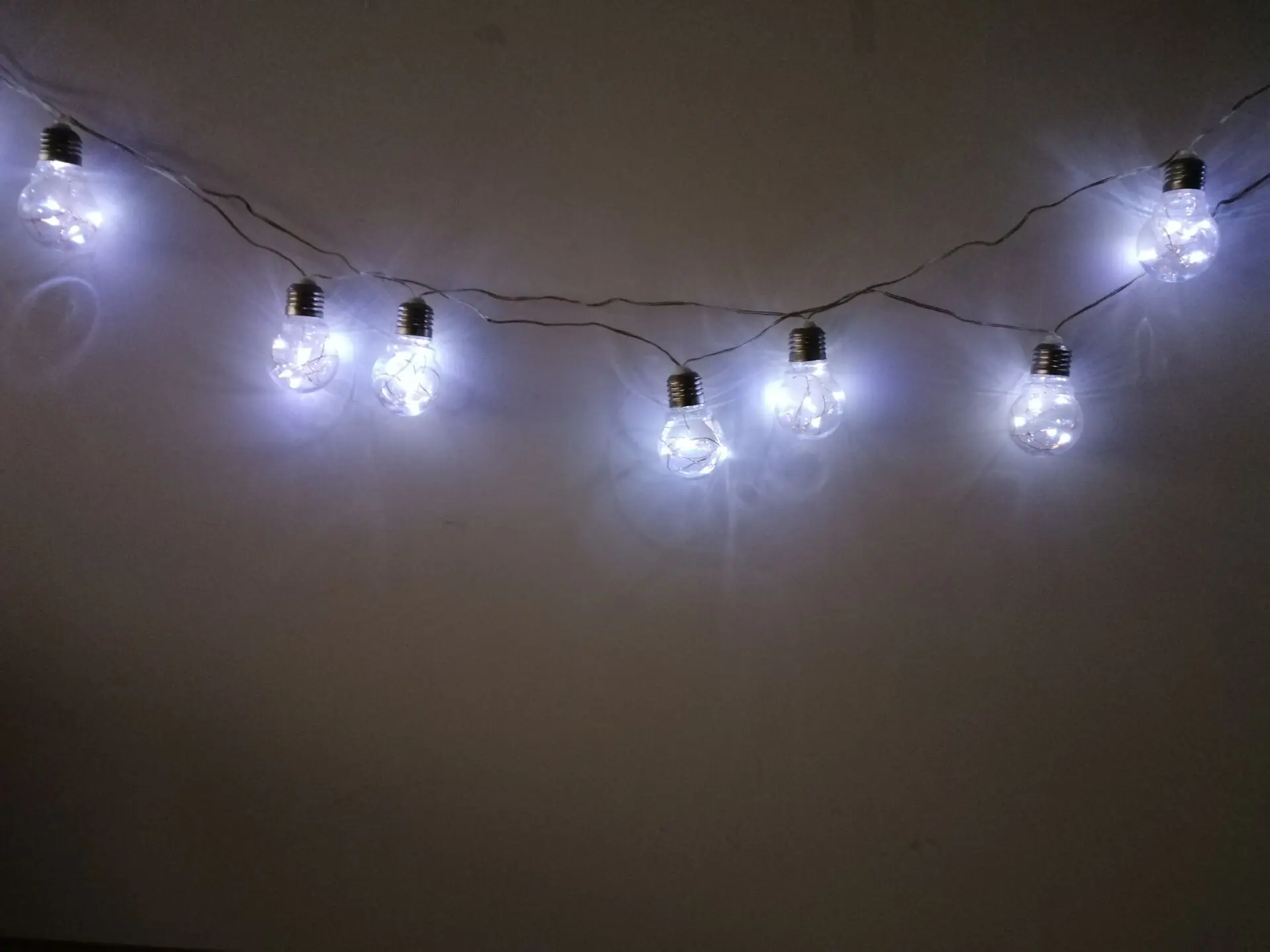 Luces Светодиодные рождественские винтажные лампы Эдисона Cppper провод микро точечные светодиодные Рождественская вечеринка садовая гирлянда