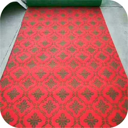 Polyester Single Double Color Jacquard Non Woven Needle Punched Carpet