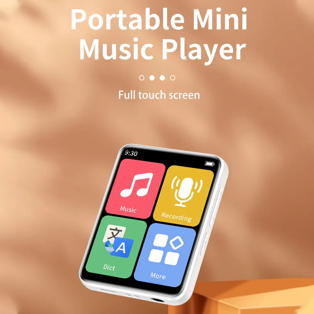 1.77 Inch Mini MP3 Players D2 Touch Screen MP4 Player Blue tooth Portable Sport Compact FM Radio Video Hifi Sound Music Player