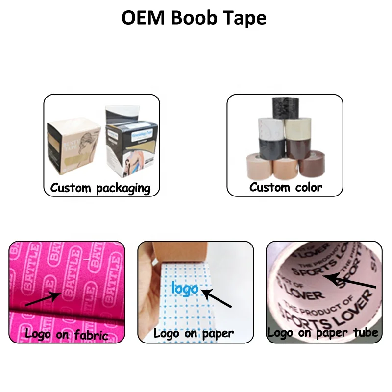 Custom 5cm 7.5cm 10cm 20cm Roll Bio Glue Large Breasts Waterproof Invisible Adhesive Bra Body Push Breast Lift Up Boob Tape