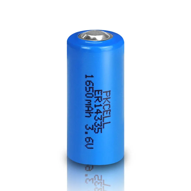 High power high energy density pulse lithium battery er14335m lisocl2 3.6v battery for AMR AMI system