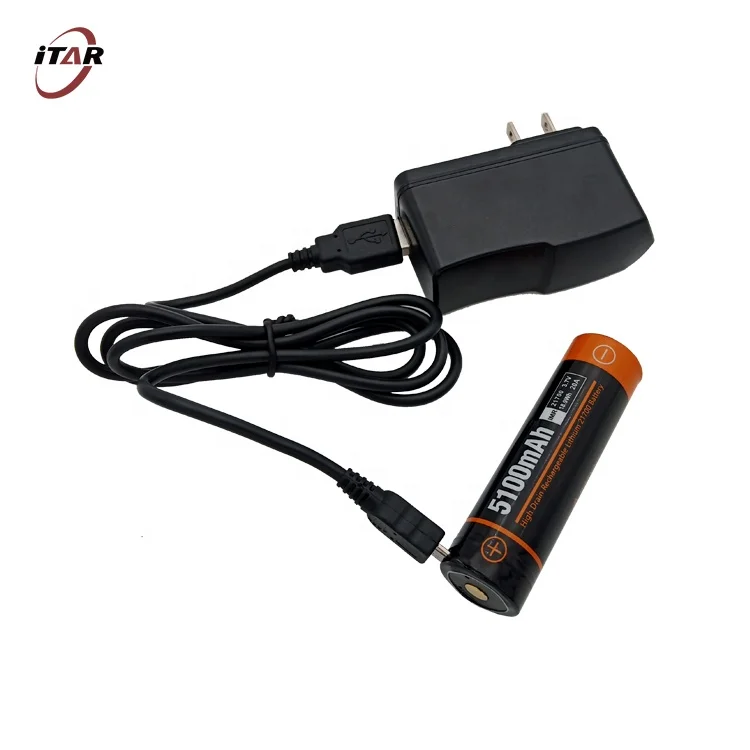High capacity 100% original  21700 3.7V 5000mAh rechargeable li-ion battery with 5V 1A USB port battery