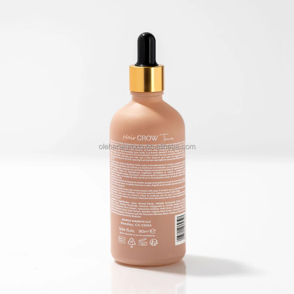 Private Label 100% Natural Organic Rosemary Argan Oil Men Women Scalp Care Biotin Serum Hair Treatment Growth Oil