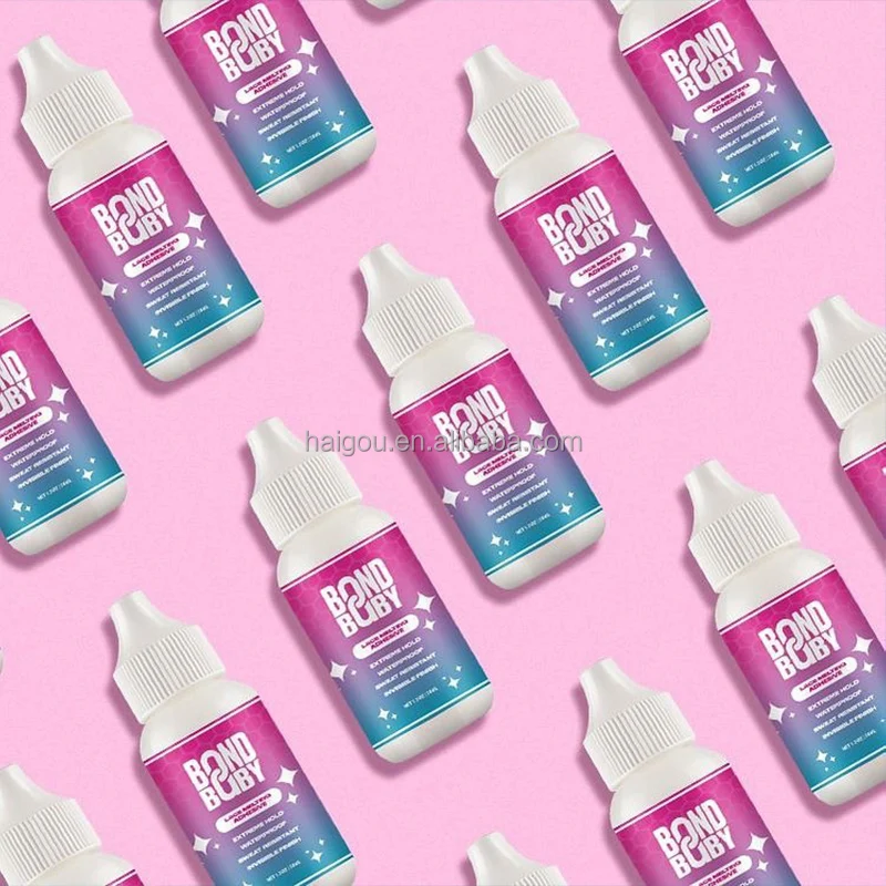 Customized Logo Strong Hold lace glue Invisible Adhesive Waterproof Lace Wig Bond Glue