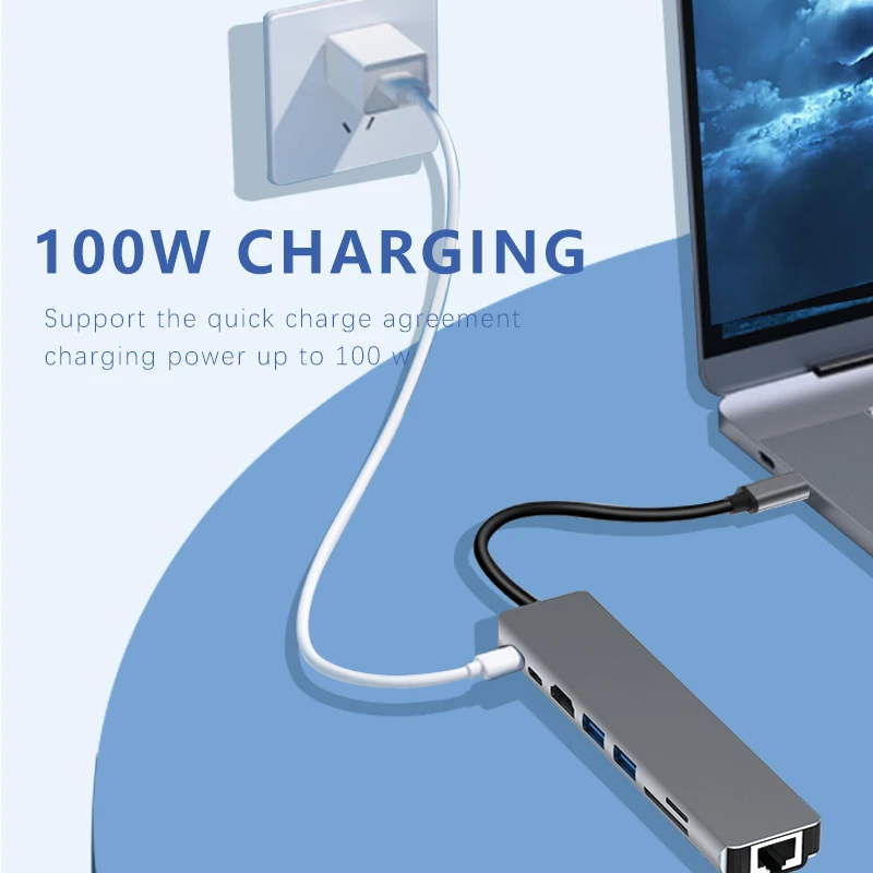 8 In 1 Usb 3 Hub 8In1 All In One Usb Hub For Macbook