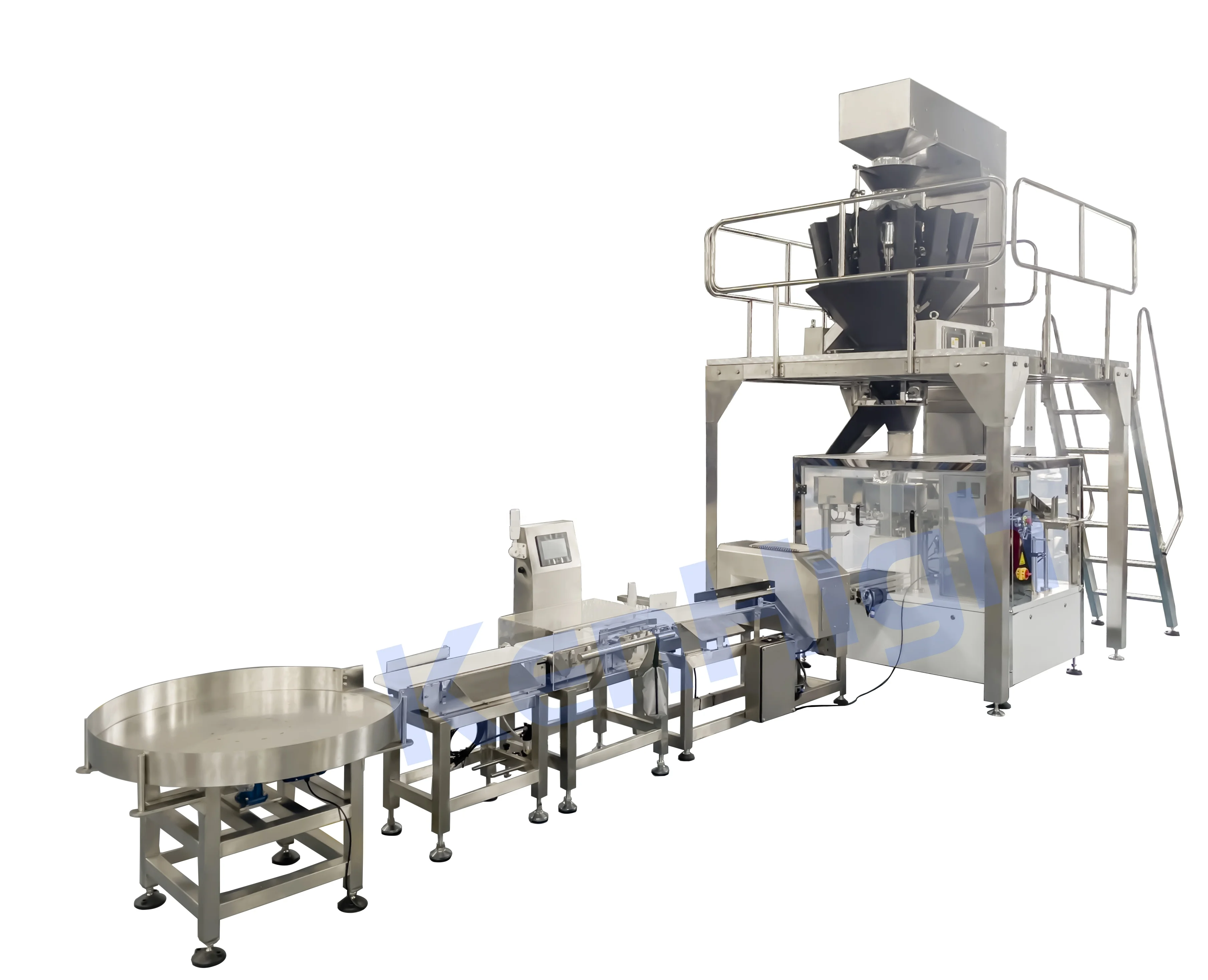 Rotary Beans Nuts Pasta Biscuits Rice Fish Feed Zipper Stand-up Pouch Pre-made Doypack Packing Machine