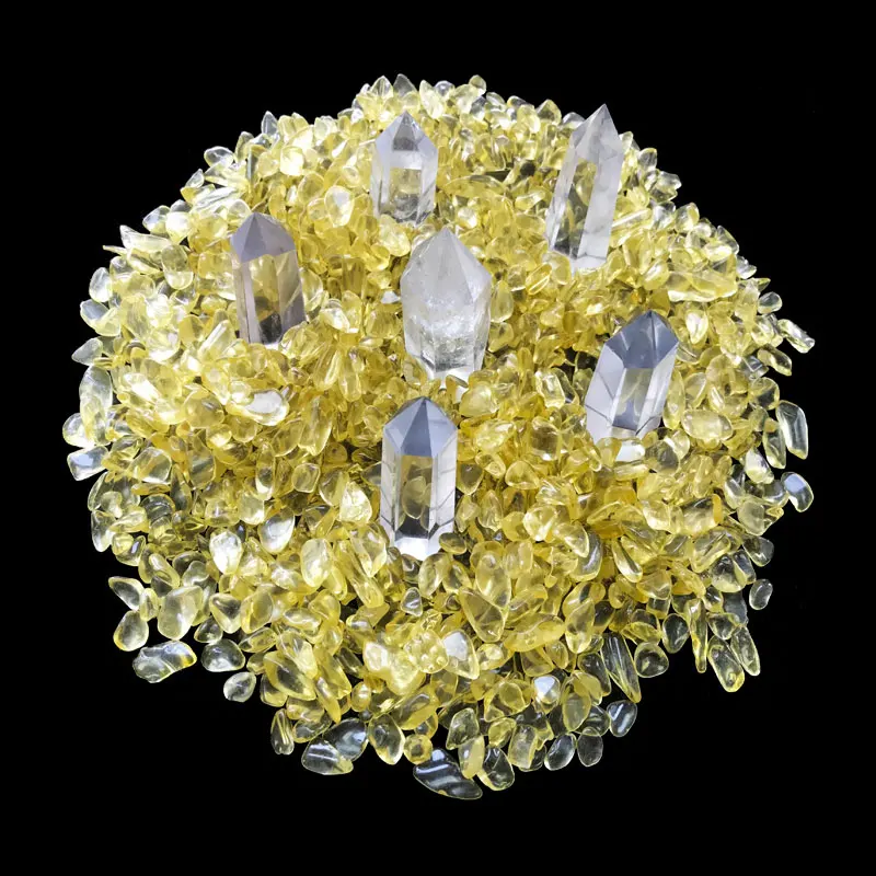 Natural  Gemstone Angel Aura Clear Healing Crystals Points Obelisk Clear Quartz Crystal Wands  for Mother Day Gift