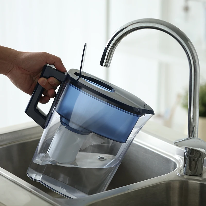 NSF Certified Water Filter Pitcher Filtered Water Jug With 6 Stages Filtration System Remove Chlorine Heavy Metal