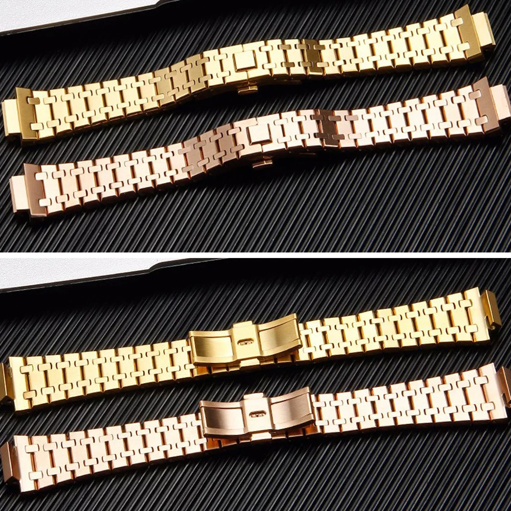 Luxury Mod Kit All Stainless Steel Watch Bezel Modification Kit Without Nails Strap Replacement Accessories For Ga-2100