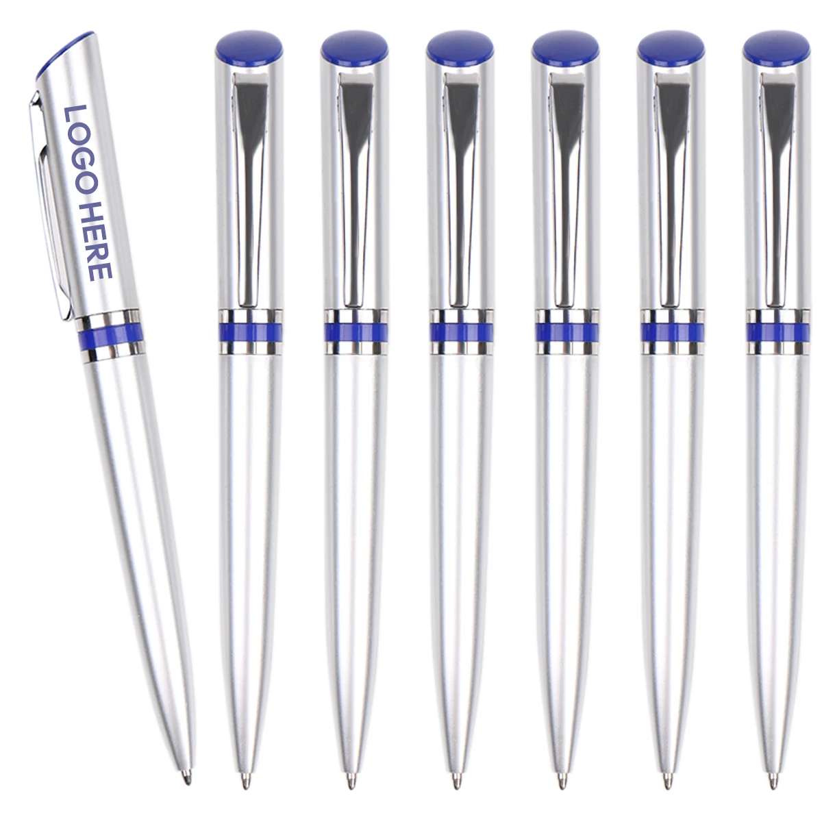 2023 New Ultra low price custom logo Metal ballpoint pen Rotary metal pen holder gift promotion crossbody pen