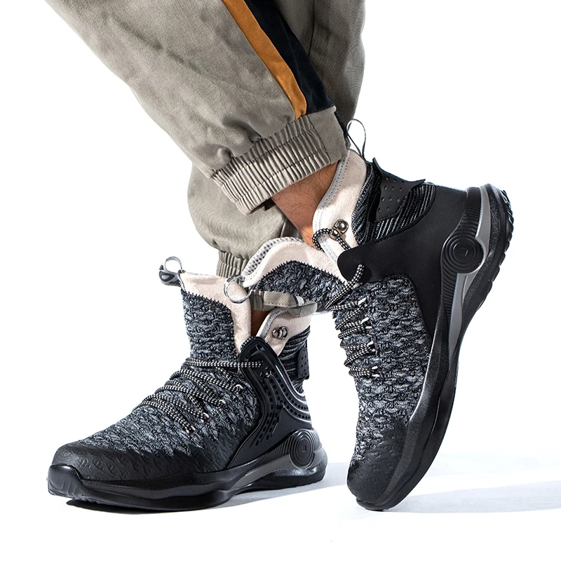 SBP Leather Safety shoes Indestructible Anti Slip Waterproof Construction Work Boots Safty Shoe dubai steel toe For Men