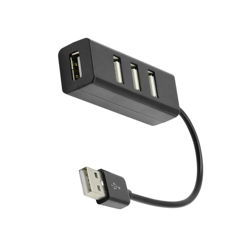 
L-CUBIC Ultra slim portable usb port multi 2.0 usb hub , keyboard mouse phone flash drive data charging 4 port usb hub 