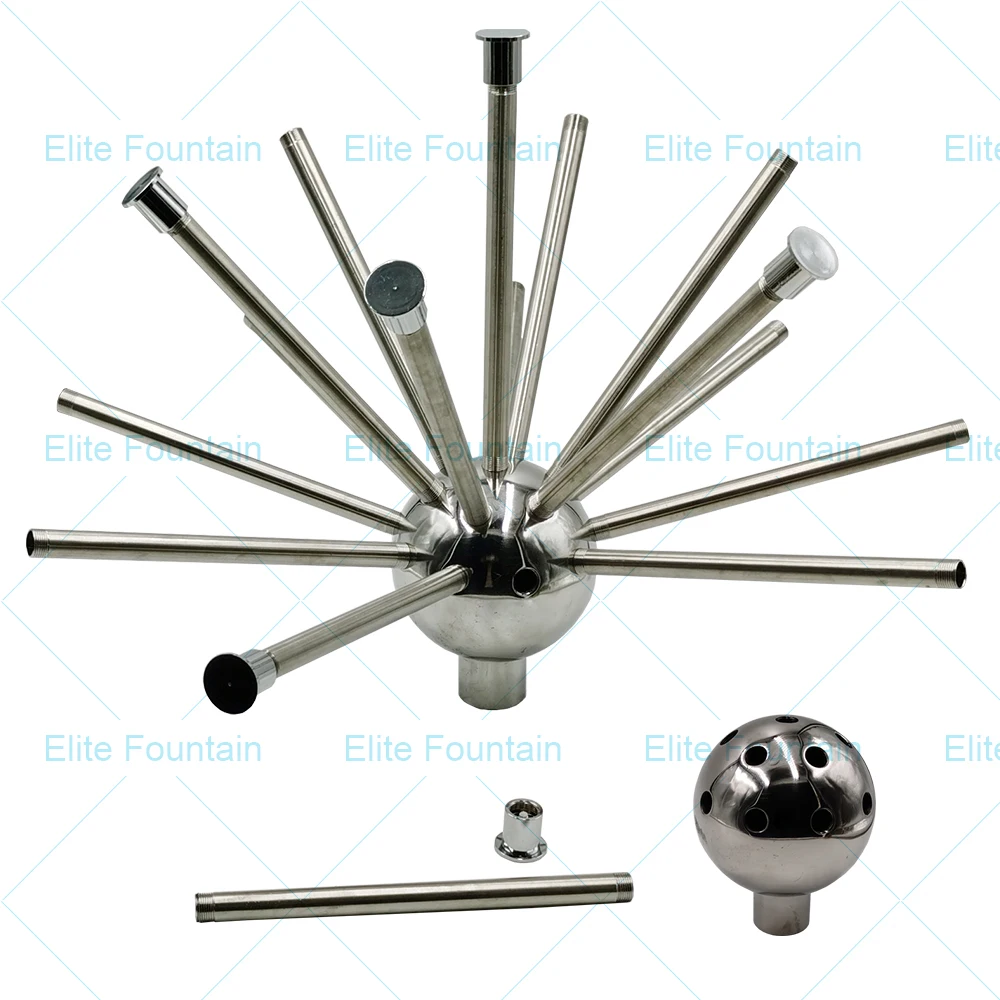 Hemisphere Dandelion Water Fountain Nozzle Crystal Ball Jet Nozzle, Stainless Steel304, 316