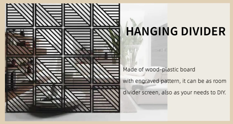 2022 New Style Display Hanging Room Divider Thin Partition Panel Screens DIY Room Dividers For Each Space Decor Art Style