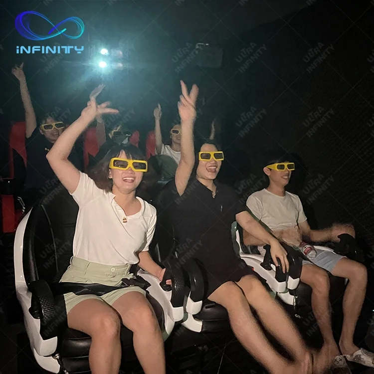 Infinity 4D 5D 6D 7D Hologram Projector 6 Seats Mobile Cinema Truck 5D 7D Games Cinema Truck Mobile For Mobile Amusement Park