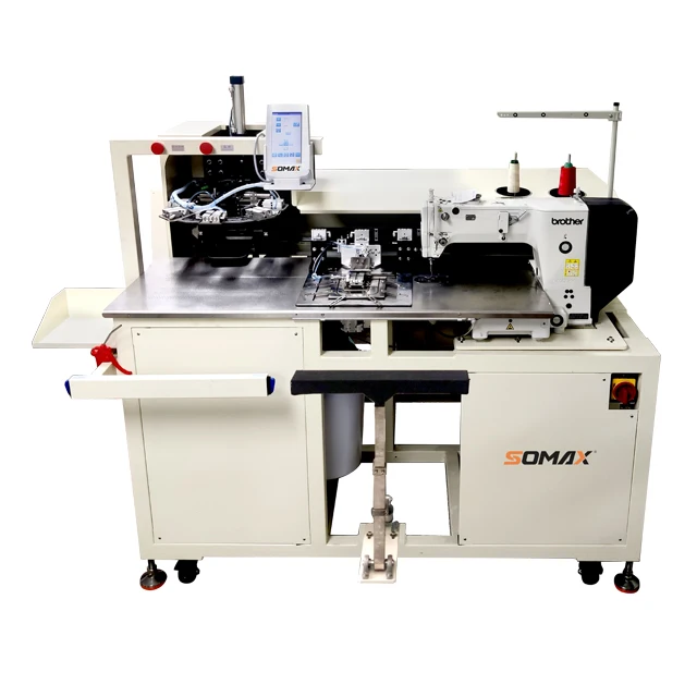 Hot sales SM-19P somax patter sewer pocket attaching sewing machine for denim  workwear heavy duty pocket setter