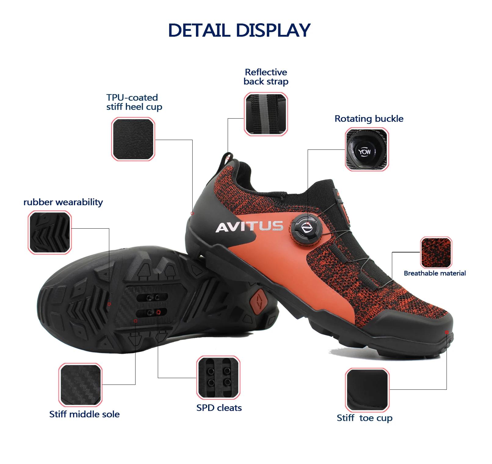 Avitus MTB Clipless обувь для Enduro и беговых гонки с широкой стопы