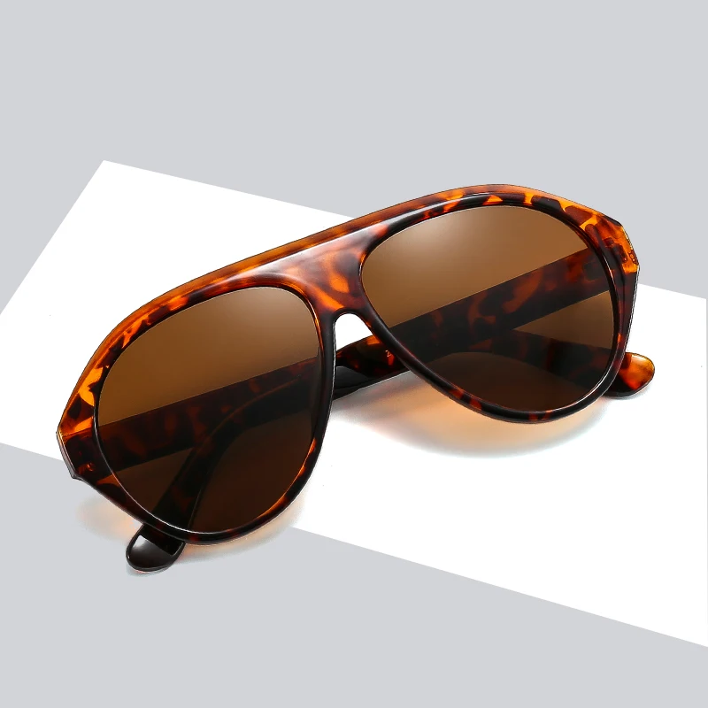 Big Frame Transparent Vintage Circle Ultraviolet Proof Uv400 Eyeglasses Men Women Sunglasses