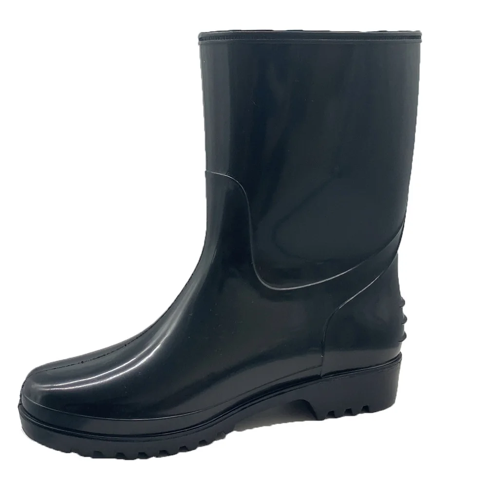 unisex farming plastic garden wellington rubber pvc gumboots waterproof rain shoes for men