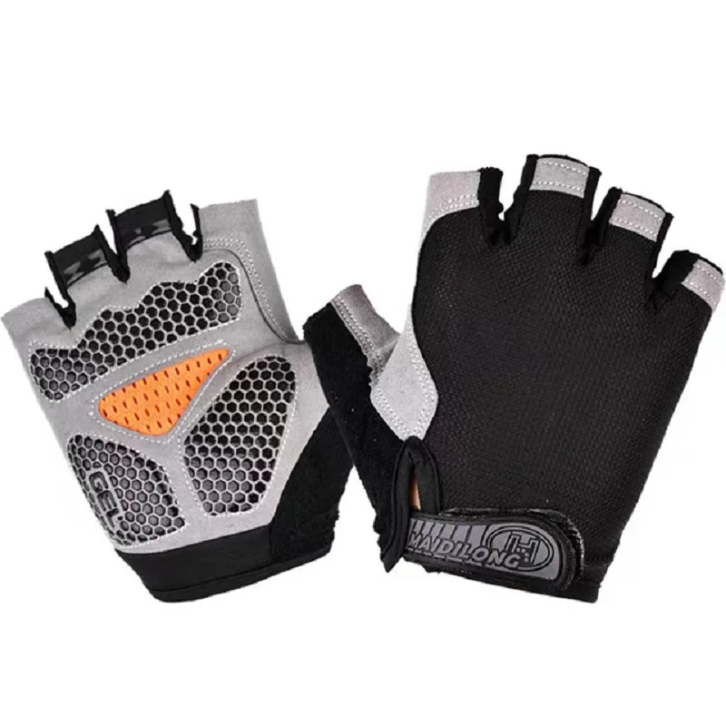 Outdoor riding necessities  Wear resistance and skid resistance  Half finger gloves