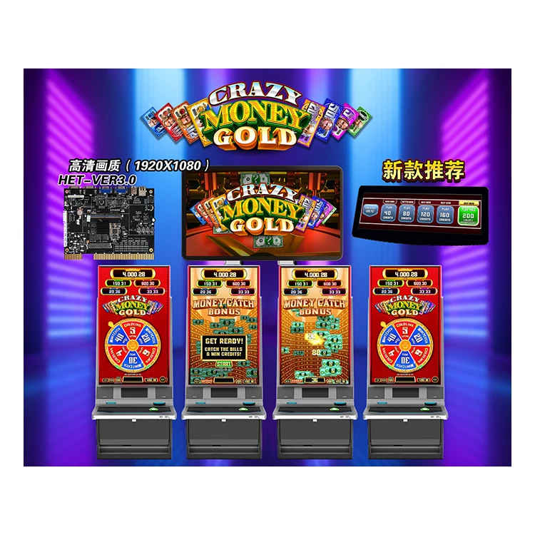 New Games American Popular Arcade Games Crazy Money Gold Customized Gaming Software Skill PCB Board