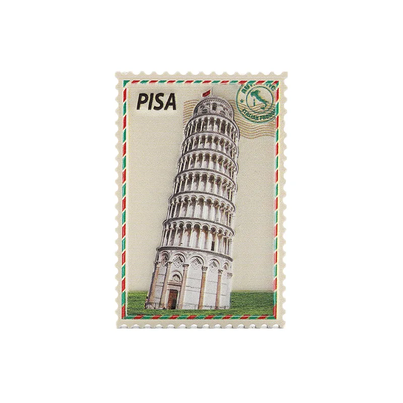 Creative Italy PISA Tourism Souvenir Refrigerator Magnet Customization 3D Printing Resin Crafts Fridge Magnet