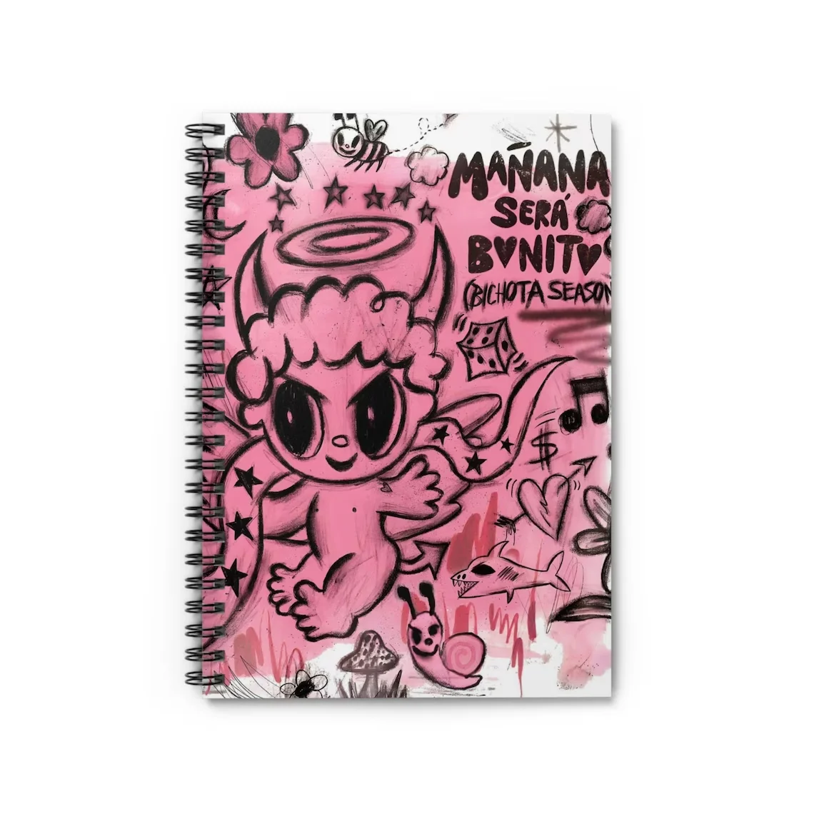 Hot Selling Sublimation Heat Transfer Coated Notepad A4 A5 Coil Book Customized Printed Karol G Notebook for students