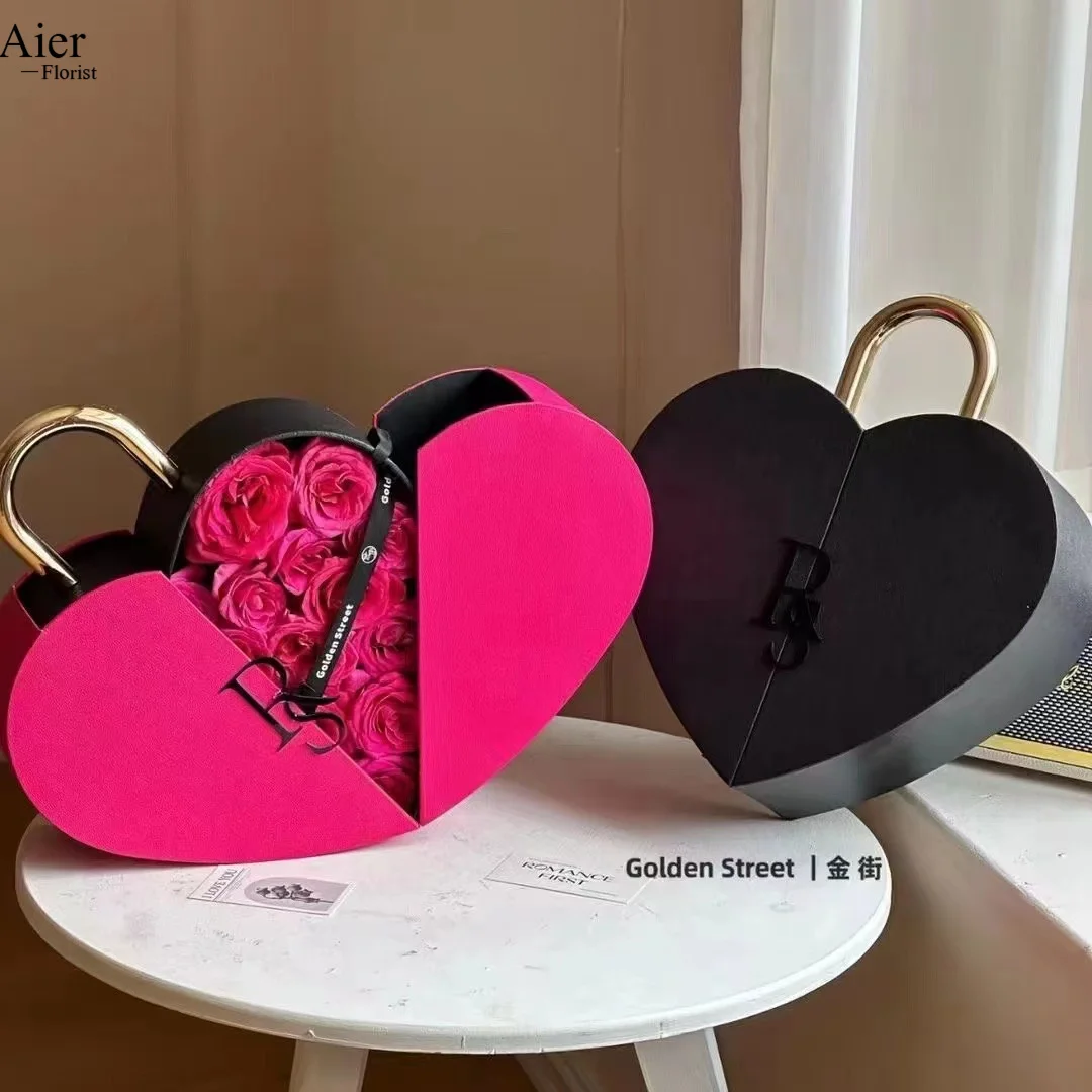 Aierflorist день Святого Валентина Новый замок сердце подарочная коробка романтическое пожизненный Замок Коробки для любви