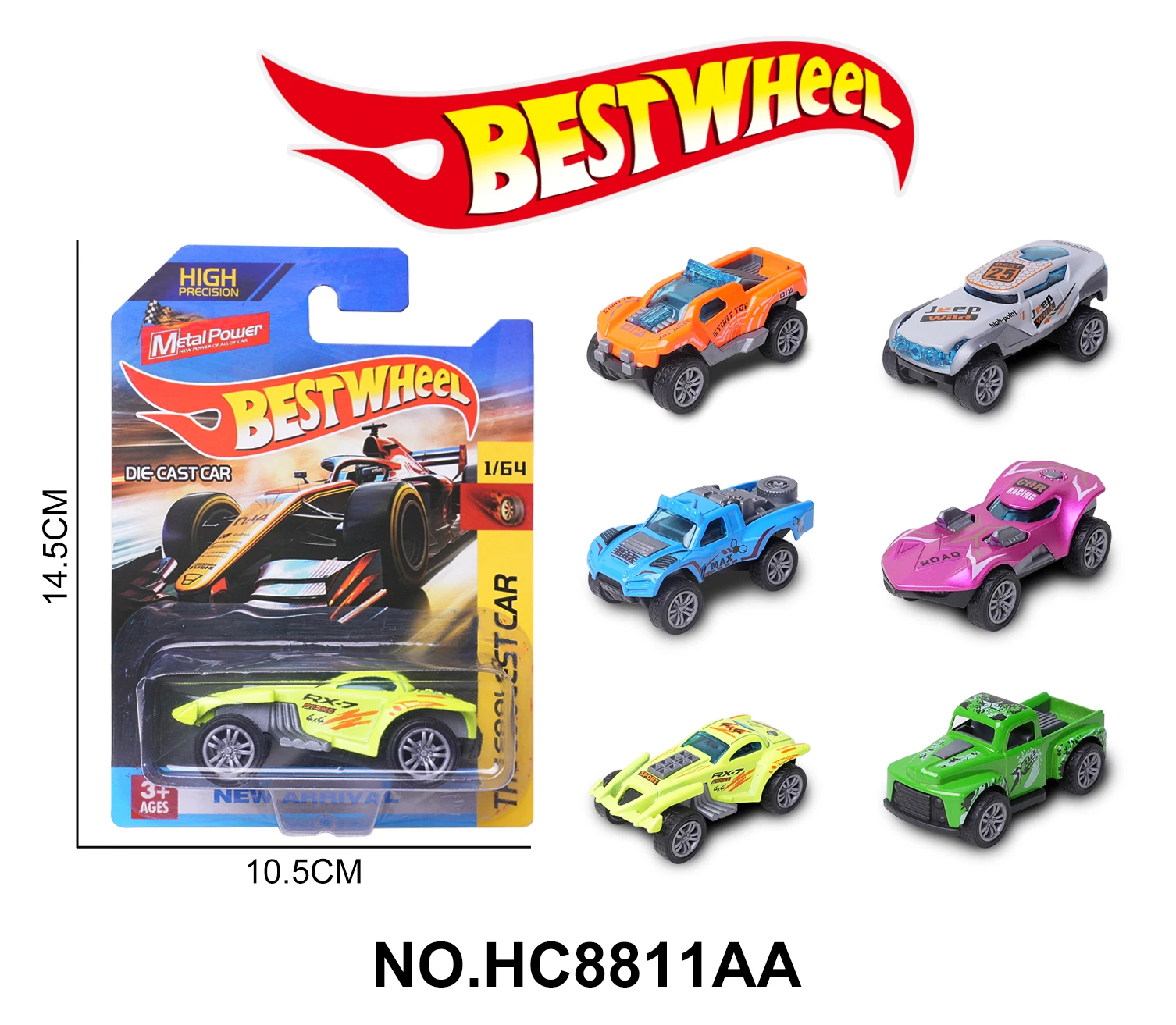 New Mini Diecast Car Toy 1:64 Hot Sell Free Wheel Metal Cars for Kids