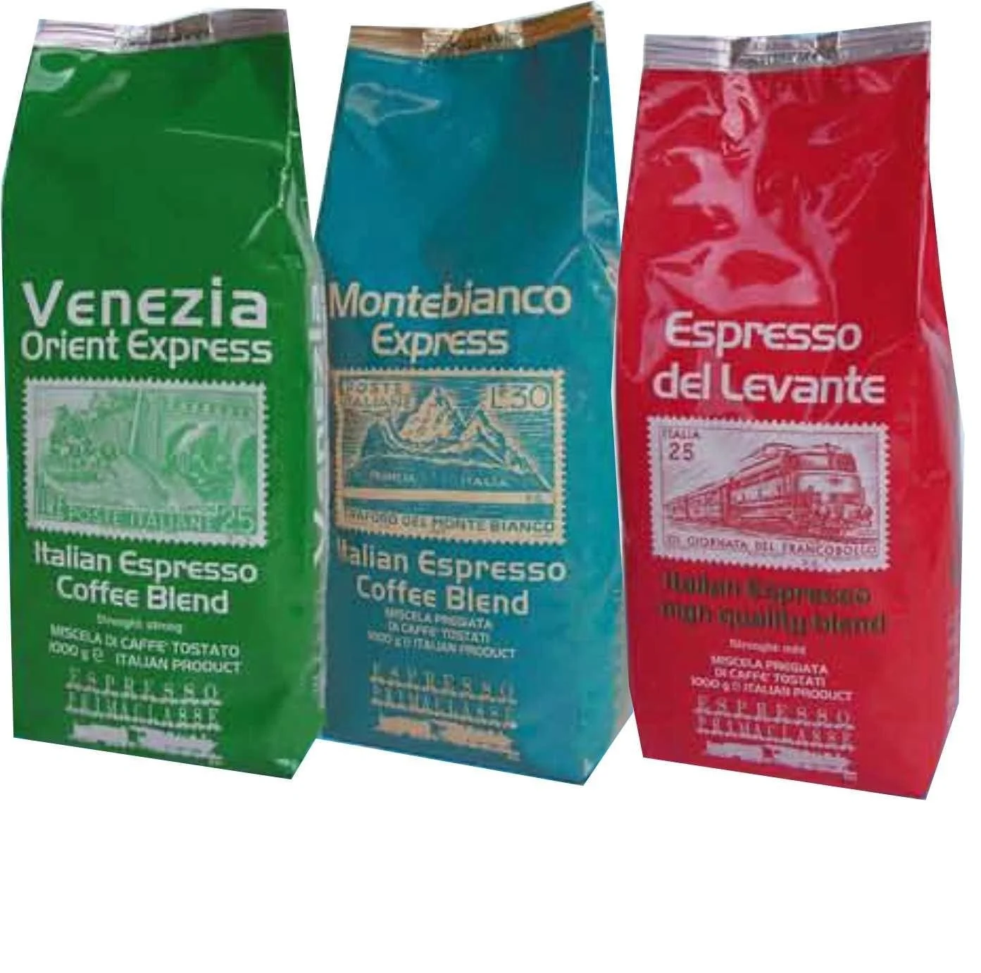 Высококачественные итальянские жареные кофейные зерна, пакеты 1000 г