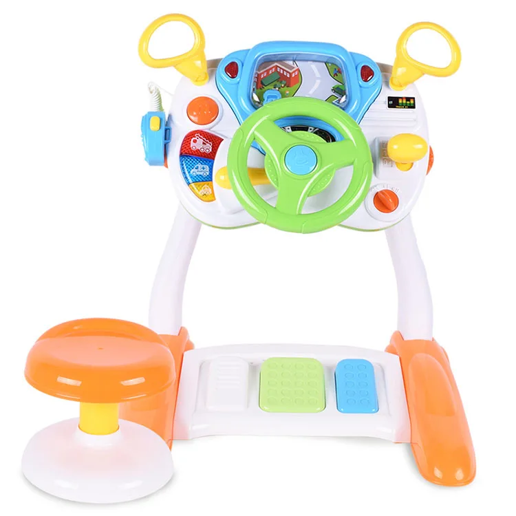 Children Preschool Educational Baby Toys Driving Toy Steering Wheel Toy