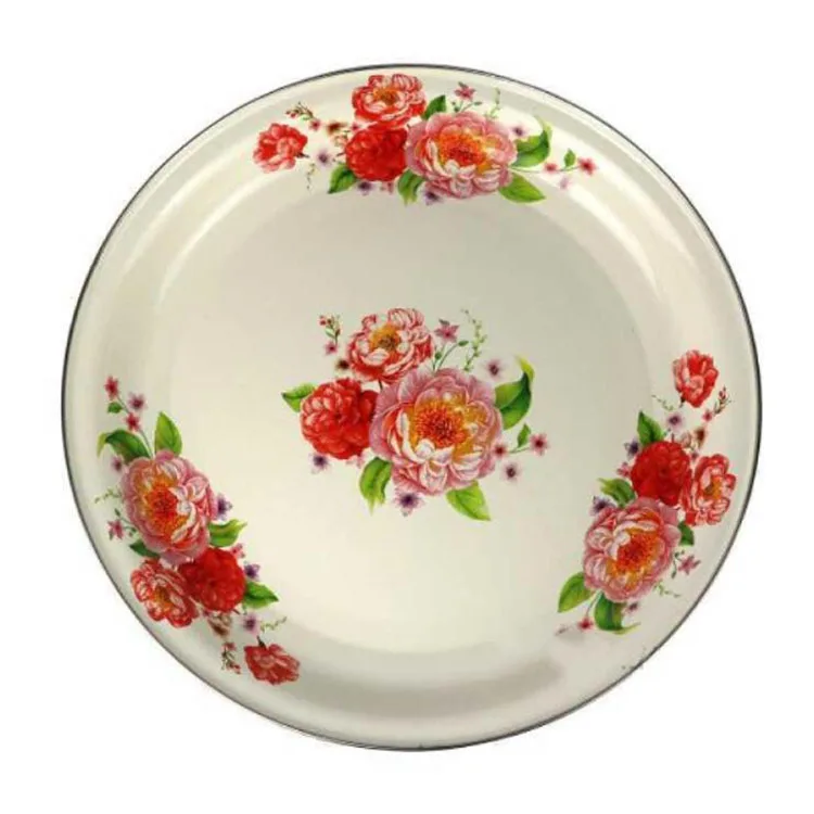 2022 популярная эмалированная посуда много цветов эмалированный металлический чайный пакетик для кемпинга поднос номера в отеле