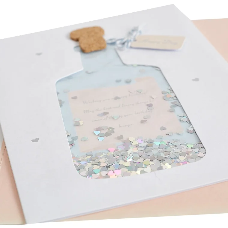 Hot Sale 2020 Invitation Greeting Card, Handmade  Border Happy Birthday Greeting Cards