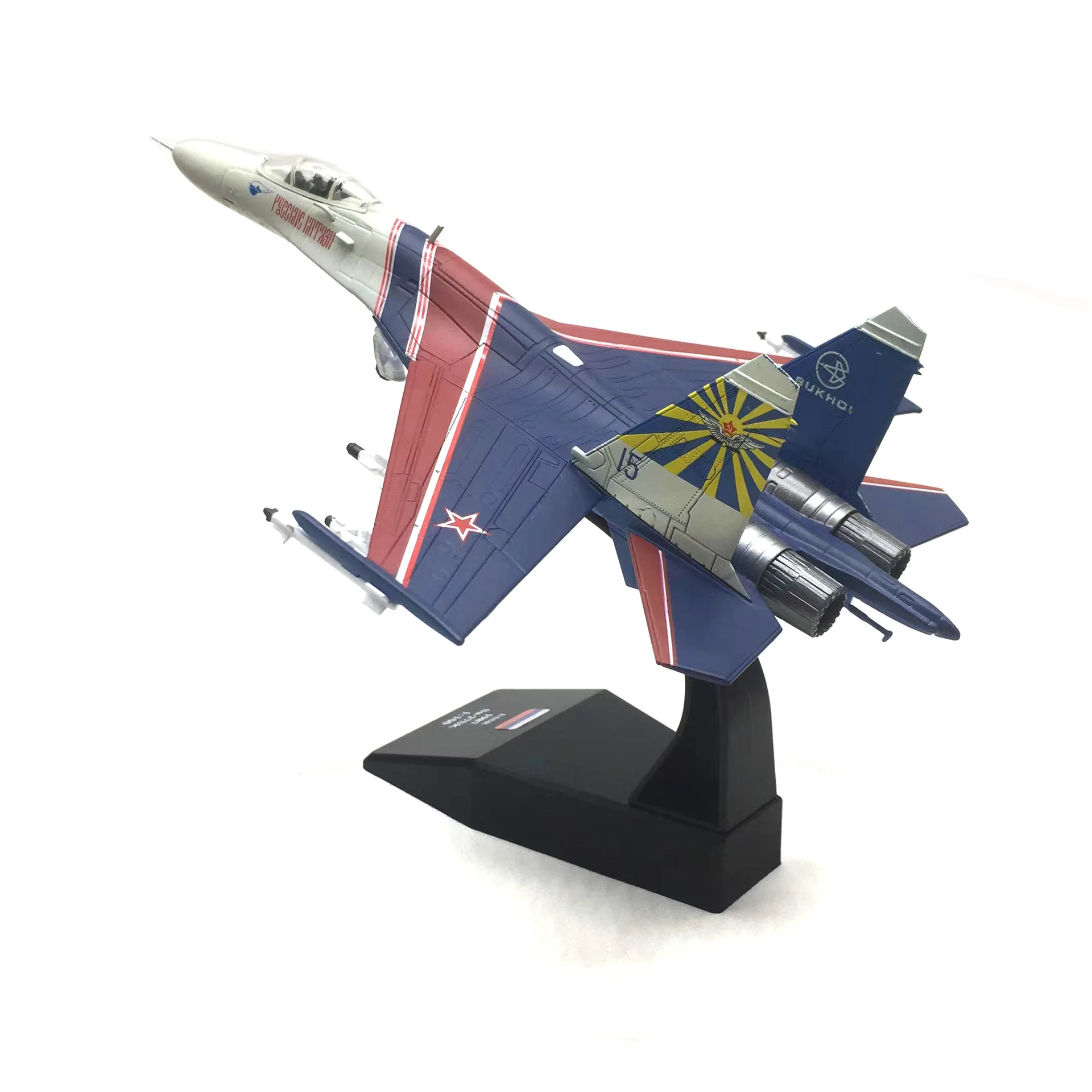 1/100 Scale Russia Su27 Military Model Aircraft Model SU-27 fighter jet alloy Plane