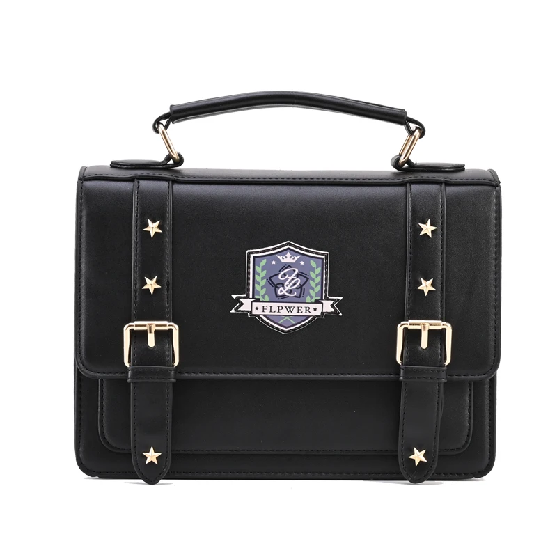 Luxury PU Leather Handbag Purse Crossbody Bag for Women JK Uniform Cosplay Lolita Girls Student Shoulder Satchel Messenger Bags